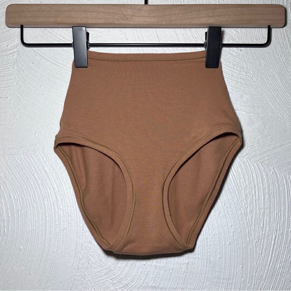 SKIMS Cotton Jersey Full Brief in Camel